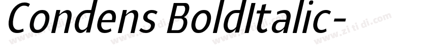Condens BoldItalic字体转换 Condens BoldItalic字体转换